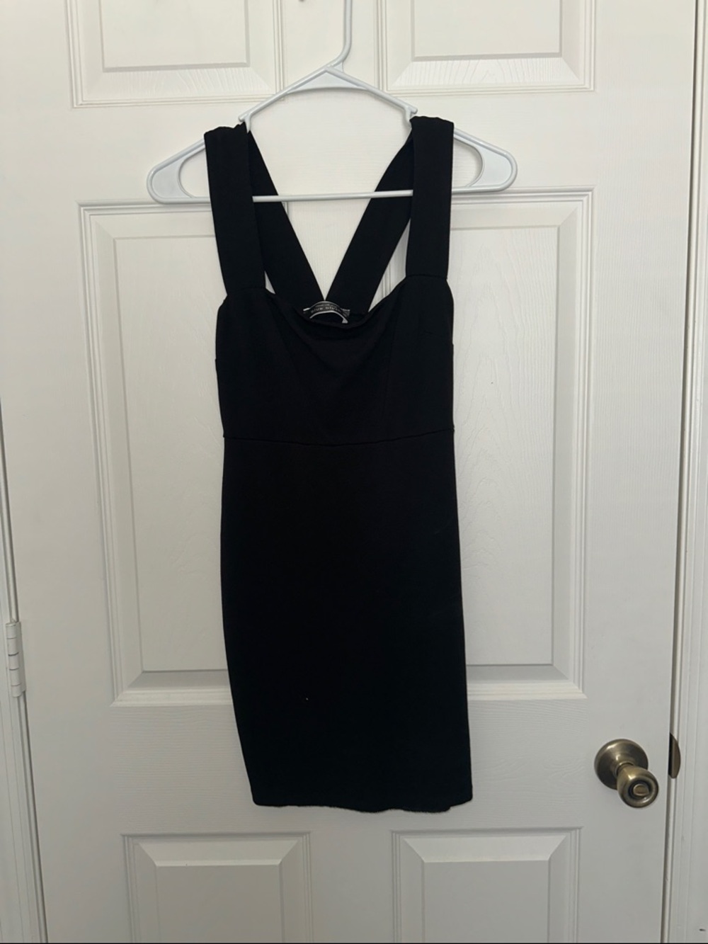 Classic Black Strap-Back Women's Dress